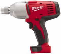 Milwaukee Tool - 7/16" Drive 18 Volt Pistol Grip Cordless Impact Wrench & Ratchet - 0 to 1,900 RPM, 0 to 2,200 BPM, 350 Ft/Lb Torque, Lithium-Ion Batteries Not Included - Exact Tooling