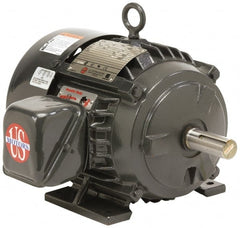 US Motors - 75 hp, TEFC Enclosure, No Thermal Protection, 890 RPM, 230/460 Volt, 60 Hz, Three Phase Energy Efficient Motor - Size 444 Frame, Rigid Mount, 1 Speed, Ball Bearings, 193/97 Full Load Amps, F Class Insulation, Reversible - Exact Tooling