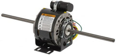 US Motors - 1/4 hp, OPAO Enclosure, Auto Thermal Protection, 1,075 RPM, 230 Volt, 60 Hz, Single Phase Permanent Split Capacitor (PSC) Motor - Size 48YZ Frame, Stud Mount, 2 Speed, Sleeve Bearings, 2.20 Full Load Amps, B Class Insulation, CCW Lead End - Exact Tooling