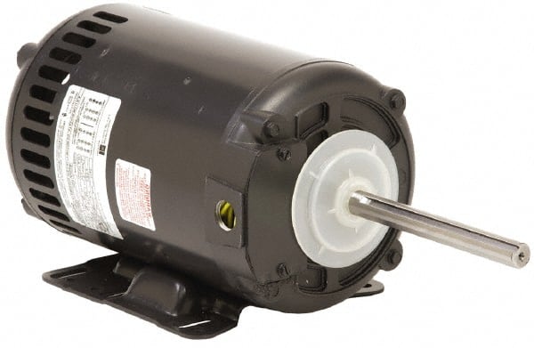 US Motors - 1 hp, OPAO Enclosure, Auto Thermal Protection, 1,140 RPM, 208-230/460 Volt, 60 Hz, Three Phase Standard Efficient Motor - Size 56HZ Frame, Rigid Mount, 1 Speed, Ball Bearings, 7.2/3.6 Full Load Amps, B Class Insulation, Reversible - Exact Tooling