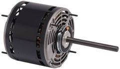 US Motors - 1/8 hp, ODP Enclosure, Auto Thermal Protection, 1,550 RPM, 230 Volt, 60 Hz, Industrial Electric AC/DC Motor - Size 42 Frame, Band Mount, 1 Speed, Sleeve Bearings, 0.79 Full Load Amps, B Class Insulation, CCW Lead End - Exact Tooling
