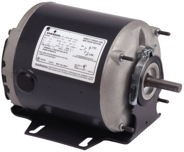US Motors - 1/6 hp, TEAO Enclosure, Auto Thermal Protection, 1,140 RPM, 115 Volt, 60 Hz, Single Phase Split Phase Motor - Size 48Y Frame, Cradle/Stud Mount, 1 Speed, Sleeve Bearings, 4.1 Full Load Amps, B Class Insulation, Reversible - Exact Tooling