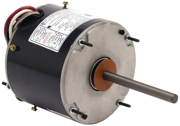 US Motors - 1/3 hp, TEAO Enclosure, Auto Thermal Protection, 825 RPM, 208-230 Volt, 60 Hz, Single Phase Permanent Split Capacitor (PSC) Motor - Size 48Y Frame, Stud Mount, 2 Speed, Ball Bearings, 1.9/1.2 Full Load Amps, B Class Insulation, Reversible - Exact Tooling