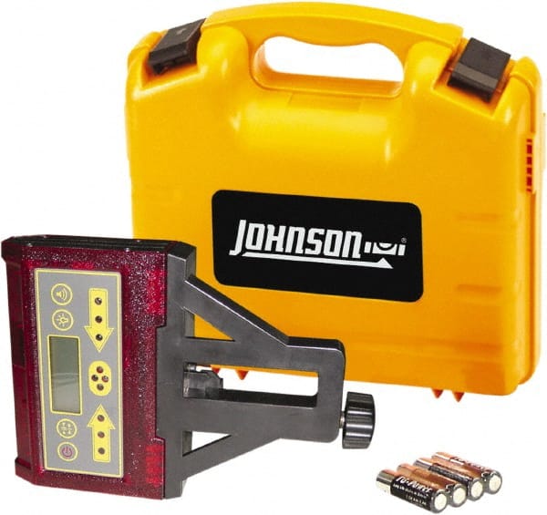 Johnson Level & Tool - Laser Level 4 AA Batteries, Laser Detector - Use With Red Beam Rotary Laser - Exact Tooling
