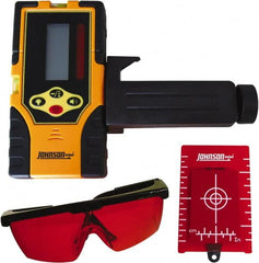 Johnson Level & Tool - Laser Level 9 V Battery, Laser Detector - Use With Red Beam Rotary Laser - Exact Tooling
