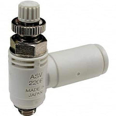 SMC PNEUMATICS - Speed & Flow Control Valves Valve Type: Quick Exhaust Valve Male Thread Size: 3/8 NPT - Exact Tooling