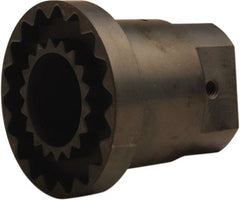 TB Wood's - 5/8" Bore, 3/16" x 3/32" Keyway Width x Depth, 2.46" Hub, 4 Flexible Coupling Hub & Flange - 2.46" OD, 2-1/2" OAL, Sintered Steel, Order 2 Hubs, 2 Flanges & 1 Sleeve for Complete Coupling - Exact Tooling