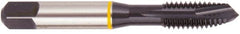 Regal Cutting Tools - 1/4-20 UNC, 2 Flute, Oxide Finish, Vanadium High Speed Steel Spiral Point Tap - Plug Chamfer, Right Hand Thread, 2-1/2" OAL, 5/8" Thread Length, 0.255" Shank Diam, 2B Class of Fit, Series Triple Crown - Exact Tooling