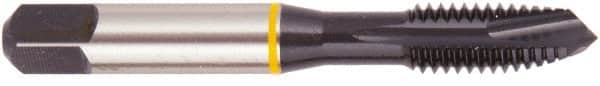 Regal Cutting Tools - M12x1.75 Metric, 3 Flute, Oxide Finish, Vanadium High Speed Steel Spiral Point Tap - Plug Chamfer, Right Hand Thread, 3-3/8" OAL, 15/16" Thread Length, 0.367" Shank Diam, 6H Class of Fit, Series Triple Crown - Exact Tooling