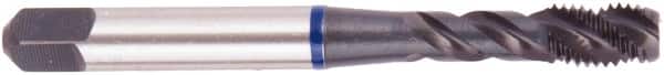 Regal Cutting Tools - M3.5x0.60 Metric Coarse 3 Flute 6H Bottoming Spiral Flute Tap - Vanadium High Speed Steel, Oxide Finish, Right Hand Flute, Right Hand Thread, D4, Series Triple Crown - Exact Tooling