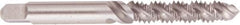 Regal Cutting Tools - #8-32 UNC 3 Flute 2B Plug Spiral Flute Tap - High Speed Steel, Bright Finish, 2-1/8" OAL, Right Hand Flute, Right Hand Thread, H3 - Exact Tooling