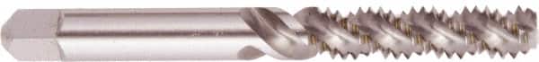 Regal Cutting Tools - #6-32 UNC 2 Flute 2B Bottoming Spiral Flute Tap - High Speed Steel, Bright Finish, 2" OAL, Right Hand Flute, Right Hand Thread, H3 - Exact Tooling