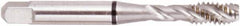 Regal Cutting Tools - #8-36 UNF 3 Flute 2B Bottoming Spiral Flute Tap - High Speed Steel, Bright Finish, Right Hand Flute, Right Hand Thread, H2, Series Triple Crown - Exact Tooling
