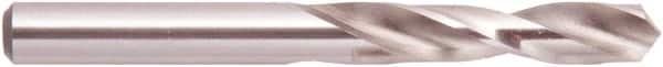 National Twist Drill - 31/64" 118° Spiral Flute High Speed Steel Screw Machine Drill Bit - Bright Finish, Right Hand Cut, 2-3/16" Flute Length, 3-11/16" OAL, Straight Shank - Exact Tooling