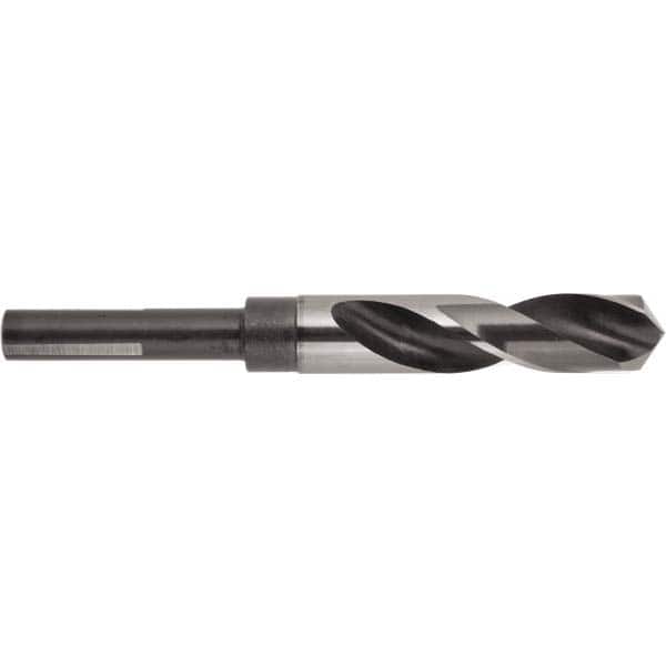 National Twist Drill - 33/64" Drill, 118° Point, High Speed Steel Silver Deming & Reduced Shank Drill Bit - Exact Tooling
