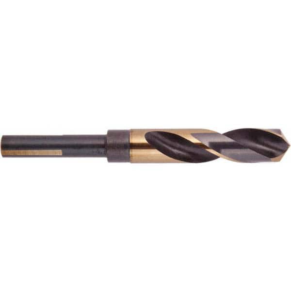 National Twist Drill - 33/64" Drill, 118° Point, High Speed Steel Silver Deming & Reduced Shank Drill Bit - Exact Tooling