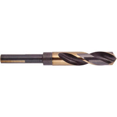 National Twist Drill - 33/64" Drill, 118° Point, High Speed Steel Silver Deming & Reduced Shank Drill Bit - Exact Tooling