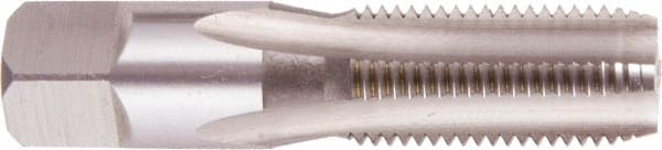 Regal Cutting Tools - 3/8-18 NPSI Thread, 4 Flute Standard Pipe Tap - 2-9/16" OAL, 1-1/16" Thread Length, 0.7" Shank Diam, Bright Finish, High Speed Steel - Exact Tooling