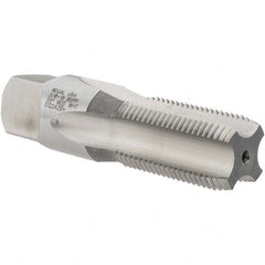 Regal Cutting Tools - 3/8-19" BSPP, 4 Flutes, Plug Chamfer, Bright Finish, High Speed Steel British Standard Pipe Tap - Exact Tooling