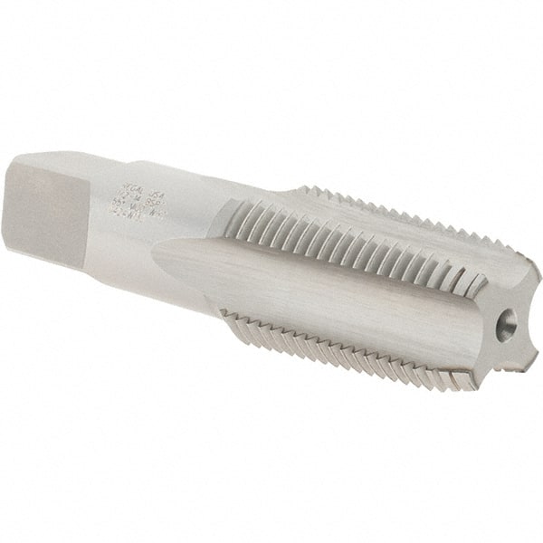 Regal Cutting Tools - 1/2-14" BSPT, 4 Flutes, Plug Chamfer, Bright Finish, High Speed Steel British Standard Pipe Tap - Exact Tooling