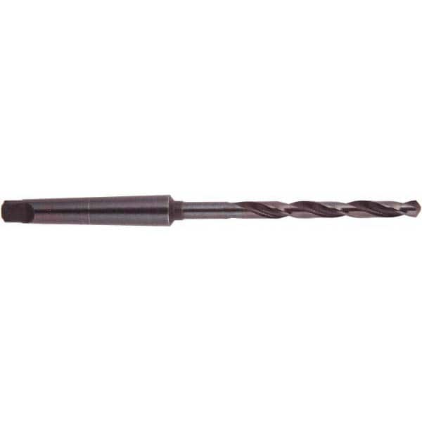 National Twist Drill - 1-1/32", 3MT 118° Point High Speed Steel Taper Shank Drill Bit - Exact Tooling