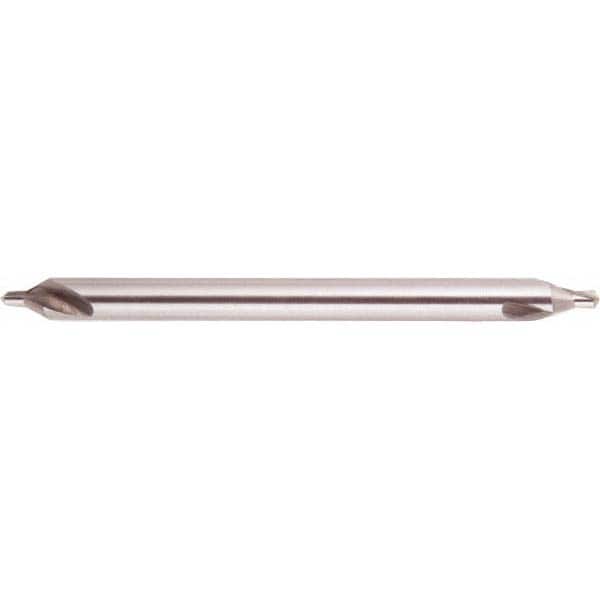 National Twist Drill - #6 Plain Cut 60° Incl Angle High Speed Steel Combo Drill & Countersink - Exact Tooling