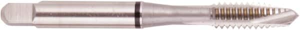Regal Cutting Tools - M18x1.50 Metric, 3 Flute, Bright Finish, High Speed Steel Spiral Point Tap - Plug Chamfer, Right Hand Thread, 4-1/32" OAL, 1.083" Thread Length, 0.542" Shank Diam, Series Triple Crown - Exact Tooling