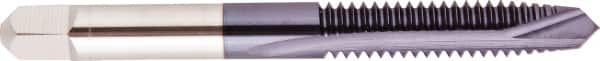 Regal Cutting Tools - 3/4-10 UNF, 3 Flute, AlTiN Finish, High Speed Steel Spiral Point Tap - Plug Chamfer, Right Hand Thread, 4-1/4" OAL, 2" Thread Length, 0.59" Shank Diam - Exact Tooling