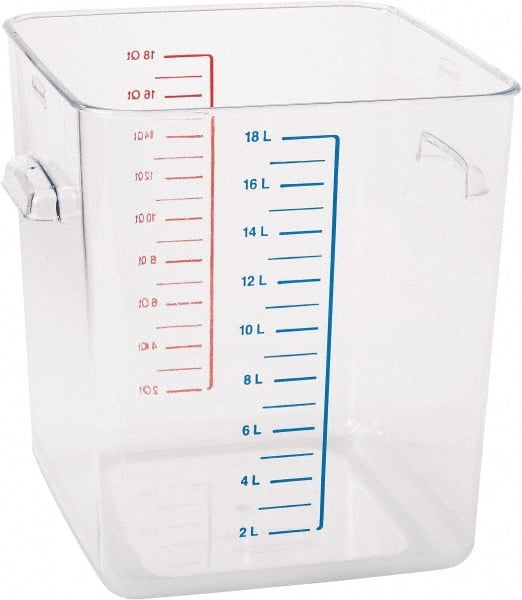 Rubbermaid - Rectangular, Clear Polycarbonate Food Storage Container - 11.9" High x 10-1/2" Wide x 11.3" Long - Exact Tooling