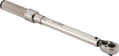 CDI - 3/8" Drive Micrometer Torque Wrench - 14.1 N/m to 82 N/m Torque, 16" OAL, 0.6 N/m Graduation, Pear Head - Exact Tooling