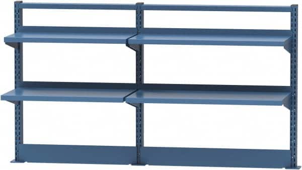 Lista - Steel Workbench & Workstation Riser Combination - 30" High, Use with 60" Long Workbenches - Exact Tooling