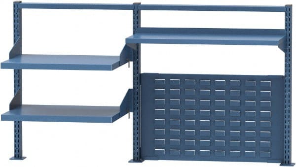 Lista - Steel Workbench & Workstation Riser Combination - 30" High, Use with 72" Long Workbenches - Exact Tooling