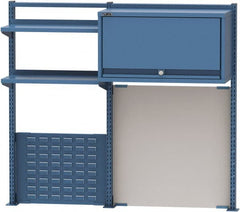 Lista - Steel Workbench & Workstation Riser Combination - 48" High, Use with 72" Long Workbenches - Exact Tooling