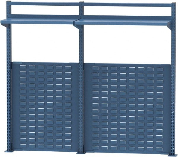 Lista - Steel Workbench & Workstation Riser Combination - 48" High, Use with 72" Long Workbenches - Exact Tooling