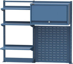 Lista - Steel Workbench & Workstation Riser Combination - 48" High, Use with 60" Long Workbenches - Exact Tooling