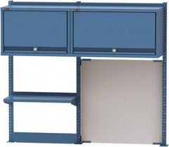 Lista - Steel Workbench & Workstation Riser Combination - 48" High, Use with 72" Long Workbenches - Exact Tooling