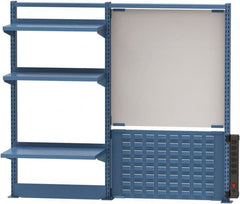 Lista - Steel Workbench & Workstation Riser Combination - 48" High, Use with 60" Long Workbenches - Exact Tooling