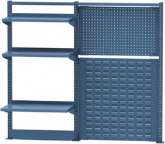 Lista - Steel Workbench & Workstation Riser Combination - 48" High, Use with 60" Long Workbenches - Exact Tooling