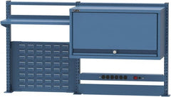 Lista - Steel Workbench & Workstation Riser Combination - 30" High, Use with 60" Long Workbenches - Exact Tooling