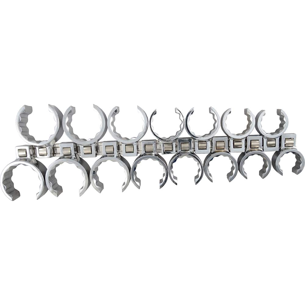 Martin Tools - Crowfoot Wrench Sets; Tool Type: Crowfoot ; Drive Size (Inch): 3/8 ; Size Range (Inch): 15.00 - 26.00 ; Size Range (mm): 15.00 - Exact Tooling