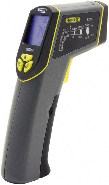 General - -40 to 580°C (-40 to 1076°F) Infrared Thermometer - 12:1 Distance to Spot Ratio - Exact Tooling
