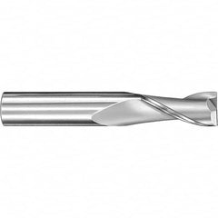 SGS - 1/4", 3/4" LOC, 1/4" Shank Diam, 2-1/2" OAL, 2 Flute, Solid Carbide Square End Mill - Exact Tooling