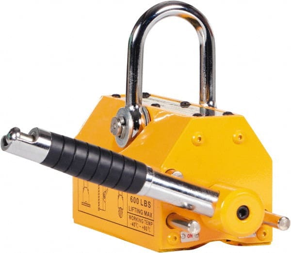 Vestil - 600 Lb Load Capacity, Magnetic Lifter - 6-13/16" High x 8-11/16" Wide - Exact Tooling