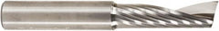 Amana Tool - 1/2" Cutting Diam x 1-5/8" Length of Cut, 1 Flute, Upcut Spiral Router Bit - Uncoated, Right Hand Cut, Solid Carbide, 3-1/2" OAL x 1/2" Shank Diam, 30° Helix Angle - Exact Tooling
