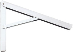 Knape & Vogt - 750 Lb Capacity, Anachrome Steel Coated, Adjustable L Bracket - 12" Long, 10" High, 7" Wide - Exact Tooling