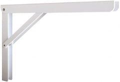 Knape & Vogt - 750 Lb Capacity, Epoxy Coated, Adjustable L Bracket - 12" Long, 10" High, 7" Wide - Exact Tooling