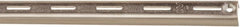 Knape & Vogt - 1,060 Lb Capacity, Anachrome Steel Coated, Shelf Standard Bracket - 96" Long, 11/16" High, 7/8" Wide - Exact Tooling