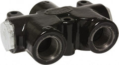 Parker - 35 GPM 3/4 Inlet Cast Iron Hydraulic Control Valve - 1-1/16 - 12 Thread, 2,500 psi, 1.78" Wide x 5.69" Long - Exact Tooling