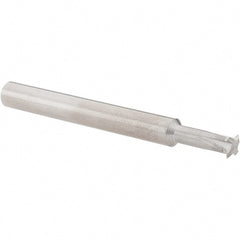 Value Collection - 0 TPI, Internal/External Single Profile Thread Mill - 1/4" Shank Diam, 4 Flute, 1/2" Neck Length, Bright Finish - Exact Tooling