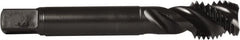 DORMER - M16x2.00 Metric Coarse 3 Flute 6H Modified Bottoming Spiral Flute Tap - Powdered Metal, Oxide Finish, 3-13/16" OAL, Right Hand Flute, Right Hand Thread, Series E008 - Exact Tooling